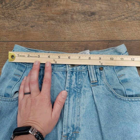 UNIONBAY Vintage High-Rise Jeans Light Wash Size 5 Relaxed Fit Tapered (22x28) - Picture 5 of 10
